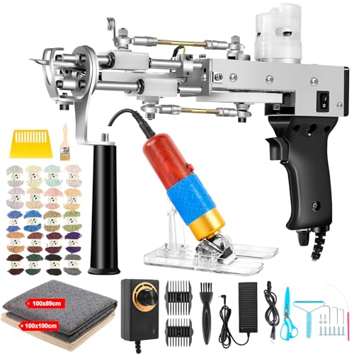 Vehipa Tufting Set with Carpet Trimmer, 2 in 1 Cut Loop Pile Tufting Gun& Carving Clippers, Rug Maker Machine Starter Kit& Trimmer& Cloth& Yarn Vehipa Tufting Set with Carpet Trimmer, 2 in 1 Cut Loop Pile Tufting Gun& Carving Clippers, Rug Maker Machine Starter Kit& Trimmer& Cloth& Yarn von Vehipa