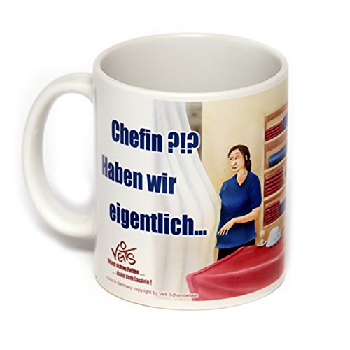 Veit's lustige Cartoon Keramik Tasse Becher Physiotherapie Schröpfgläser .auch kleinere Schröpfgläser da?! von Veit's