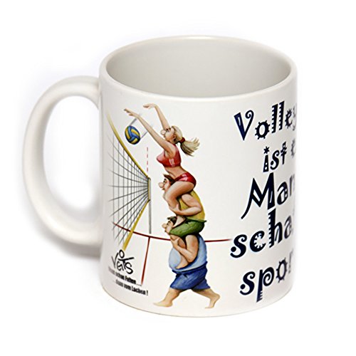 Veit's lustige Cartoon Keramik Tasse Becher Sport Volleyball Volleyball ist EIN Mannschaftssport! von Veit's