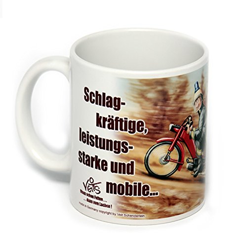 Veit's lustige Cartoon Keramik Tasse für Feuerwehr .Mobile Elite-Sondereinheit! von Veit's