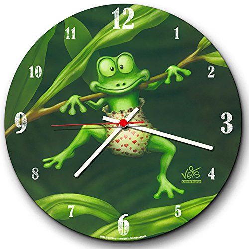 Veit's Uhr, Wanduhr, Küchenuhr, Gute Laune Uhr Kleiner Frosch von Veit's