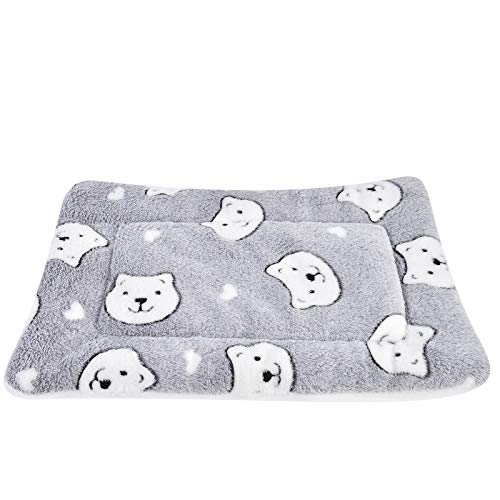 Vejaoo hochwertige Flanell Fleece Haustiere Softe und Warme Haustiere Bed Für Hunde/Katzen XZ006 (Grey Bear, 49 * 32 cm) von Vejaoo