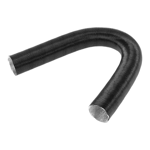 VekAuto 1 Stk. Autoheizungsrohr 25mm ID 50cm Max L Warmluftschlauch Auto LKW Wohnmobil Bus Van Boot Aluminiumfolie Schwarz von VekAuto