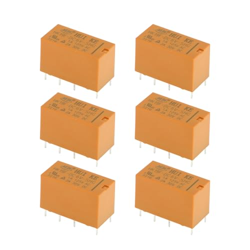 VekAuto 8 Pins DC6V 2A 6 Stück Auto Relais Wasserdichtes Auto Relais Auto Motorrad LKW Boot Mehrzweck Orange von VekAuto