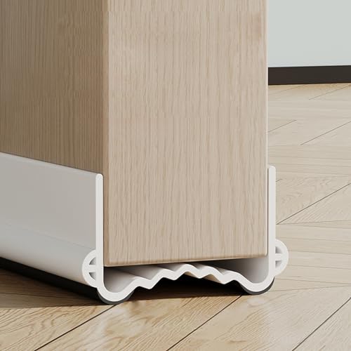 Veki 100cm Zuschneidbare Türdichtung Zugluftstopper für Türen, Schalldichter Türschutz für Türen mit Doppeldichtung, Türdichtung Unten für Gegen Zugluft Lärm Kälte und Insekt (Weiß, Breite 3,5-5,5cm) Veki 100cm Zuschneidbare Türdichtung Zugluftstopper für Türen, Schalldichter Türschutz für Türen mit Doppeldichtung, Türdichtung Unten für Gegen Zugluft Lärm Kälte und Insekt (Weiß, Breite 3,5-5,5cm) von Veki