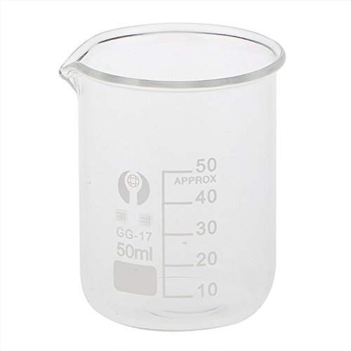 Vektenxi Durable Labor Becher Klar Messbecher Glasbecher Hohe Temperaturbeständigkeit Tasse für Laborgebrauch 50 ML 1 STÜCKE Vektenxi Durable Labor Becher Klar Messbecher Glasbecher Hohe Temperaturbeständigkeit Tasse für Laborgebrauch 50 ML 1 STÜCKE von Vektenxi