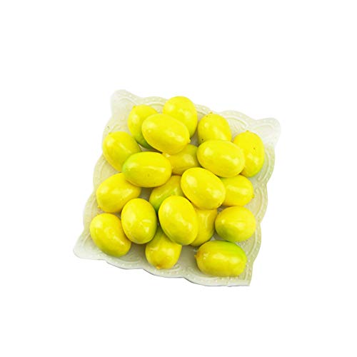 Vektenxi Premium 20 stücke Künstliche Mini Zitrone Dekor Gefälschte Obst Home Party Festival Dekoration Requisiten von Vektenxi