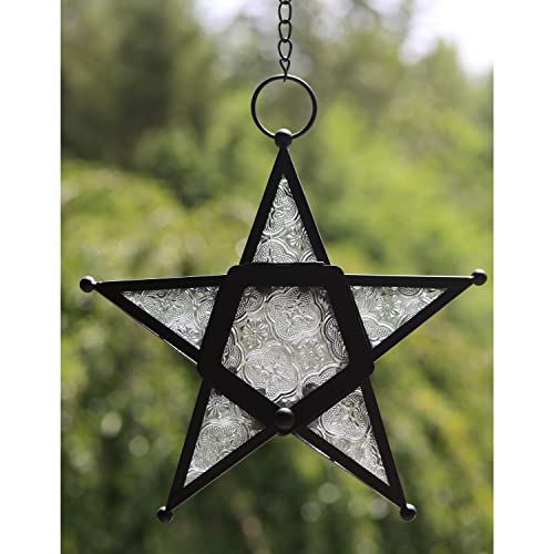 2er Set Deko Hängelaterne Stern Kerzenlaterne klar 2er Set Deko Hängelaterne Stern Kerzenlaterne klar von Vela Lanterns
