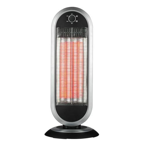 900-W-Carbon-Heizkörper mit Schwingsockel. Anthrazit von Velamp