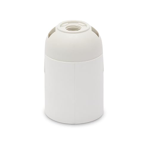 E27-Lampenfassung aus Thermoplast mit glatter Ummantelung. Weiß E27-Lampenfassung aus Thermoplast mit glatter Ummantelung. Weiß von Velamp