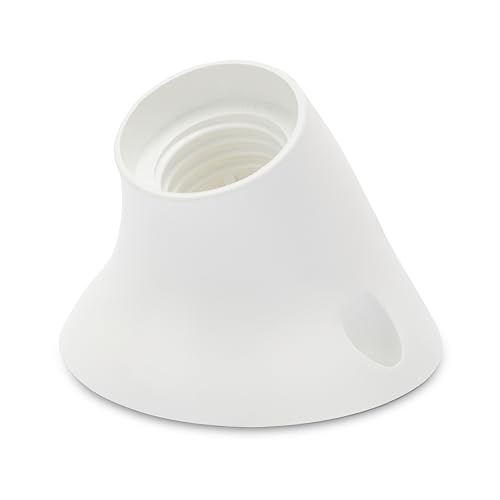 Thermoplastischer Lichtpunkt mit E27-Fassung, geneigter Fuß. Weiß Thermoplastischer Lichtpunkt mit E27-Fassung, geneigter Fuß. Weiß von Velamp