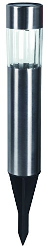 VELAMP spk05 Pole Wegeleuchte Solar Garten-Kunststoff silber von Velamp
