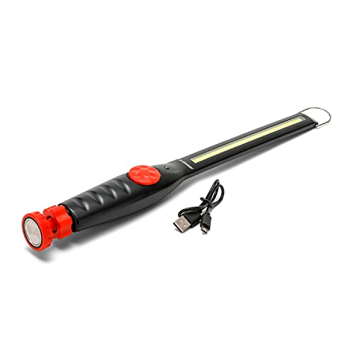 Velamp BLACKMAN: 3W COB LED Slimline wiederaufladbare Arbeitsleuchte mit drehbarem Magnetfuß von Velamp