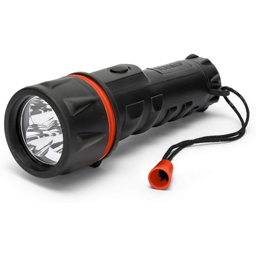 Velamp IRUB2LED TasChenlampe aus Gummi mit LED, 2 Batterien D von Velamp