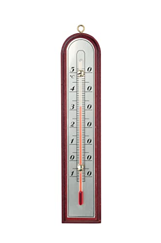 Velamp Indoor-/Outdoor-Thermometer aus Holz 27 cm Luxury von Velamp