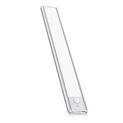 Velamp LACTEA XL: Wiederaufladbare LED-Unterbauleuchte 40cm, 150 Lumen, mit CCT. Silber von Velamp