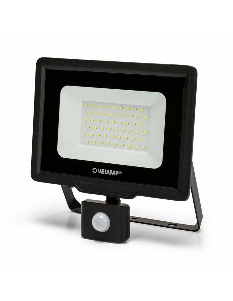 Velamp LED Taschenlampe Velamp PADLIGHT5, SMD 50W IP44 LED Strahler, schwarz 6500K. Mit IR von Velamp
