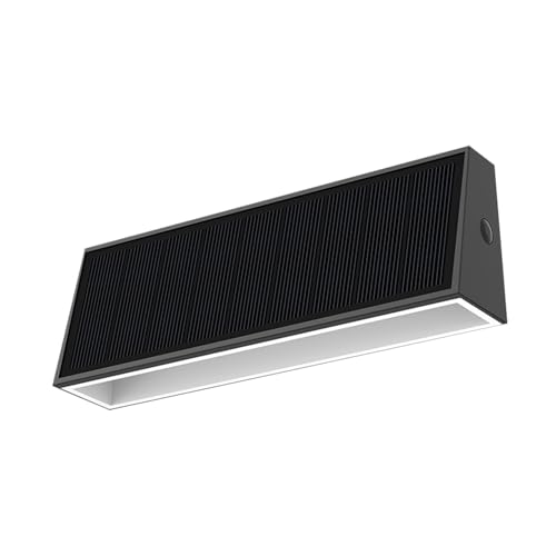Velamp LINER: 700 Lumen Solar-LED-Wandleuchte mit doppeltem Lichtstrahl. Anthrazit von Velamp