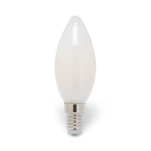 Velamp Opal-LED-Glühlampe, Olive C35, 4W / 470lm, E14-Sockel, 4000K von Velamp