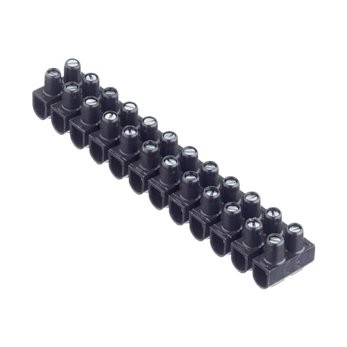 Velamp PP-Anschlussklemmenblöcke, TBS-30A-16mm2. Schwarz. Leiste mit 12 Klemmenblöcken Velamp PP-Anschlussklemmenblöcke, TBS-30A-16mm2. Schwarz. Leiste mit 12 Klemmenblöcken von Velamp