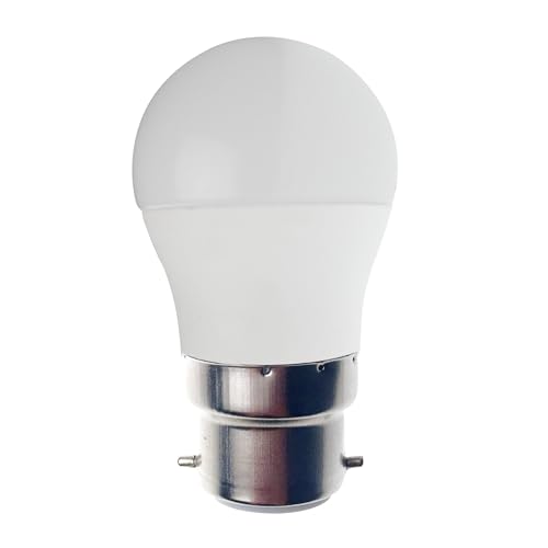 Velamp SMD-LED-Lampe, Mini-Kugel P45, 6 W / 470 lm, Sockel B22 (Frankreich), 3000 K, Weiß von Velamp