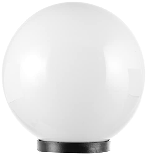 Velamp Sfera APOLUX SPH250 Globe, Straßenlaterne für den Außenbereich, 250mm, E27 Fassung, Kompatible LED, Wasserdicht IP44, für Garten, Parks, Eigentumswohnungen, Terrassen, Weiß von Velamp