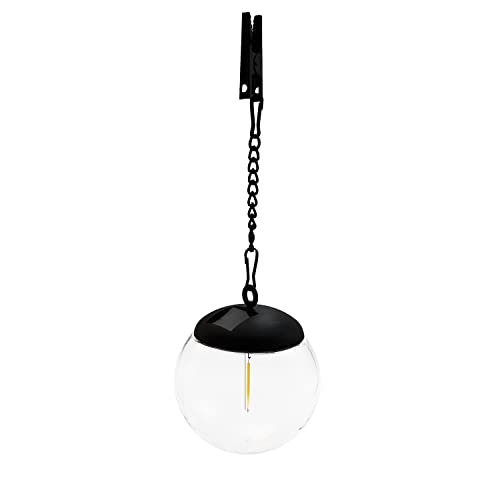 VELAMP Solar-Aufhängung, LED-Filament-Effekt, Durchmesser 10 cm. Schwarz VELAMP Solar-Aufhängung, LED-Filament-Effekt, Durchmesser 10 cm. Schwarz von Velamp