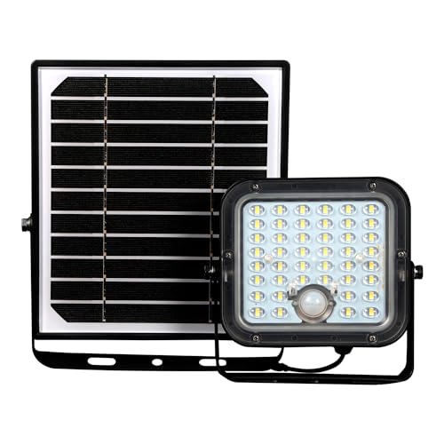 Velamp Solarbetriebener LED-Projektor mit 1500 Lumen und Präsenzmelder. Solarpanel deportiert von Velamp