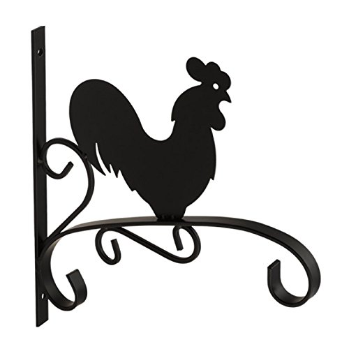 Velano - Halterung Blumenampel - Schwarzer Wandhaken - Schmiedeeisen – Hängetopf - Laterne – Wandhalter für Balkon & Garten – Hängeampel Outdoor 300x280 mm Terassendeko Velano - Halterung Blumenampel - Schwarzer Wandhaken - Schmiedeeisen – Hängetopf - Laterne – Wandhalter für Balkon & Garten – Hängeampel Outdoor 300x280 mm Terassendeko von Velano
