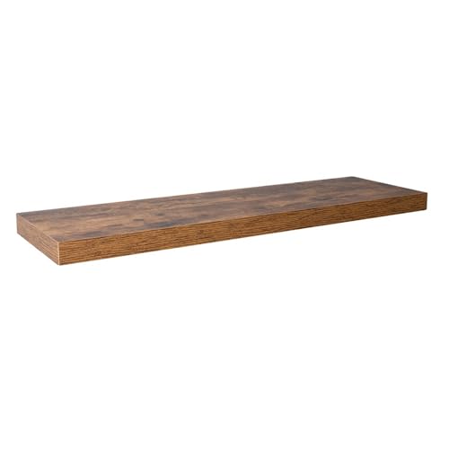 Velano - Bücherregal Wand - Wandregal 80x23,5 cm - Regal Wand - Schweberegal - Hängeregal - Regalbrett - Verbranntes Holz - Küchenregal - Bücherregal Kinder - Deko Wohnzimmer - Gewürzregal Wand von Velano