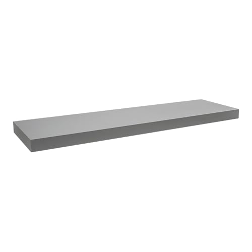 Velano - Bücherregal Wand - Wandregal 79,5x23,5 cm - Schweberegal - Grau - Küchenregal - Bücherregal Kinder - Deko Wohnzimmer - Gewürzregal Wand von Velano