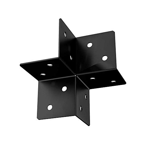 Velano Strapazierfähige Pergola-Eckverbinder, 170 mm x 85 mm x 2,5 mm, Schwarz Velano Strapazierfähige Pergola-Eckverbinder, 170 mm x 85 mm x 2,5 mm, Schwarz von Velano