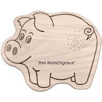 Schneidebrett in Motivform Mit Brandgrav.-Schwein Schneidebrett in Motivform Mit Brandgrav.-Schwein von VelascoBrandmalerei