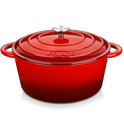 Velaze Dutch Oven (7 Quart, rot) von Velaze