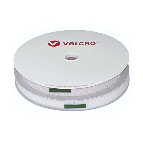 Velcro® Selbstklebendes PS18 Klettband für PVC-Vinyl und Kunststoff, Weiß, 20mm breit, 5m von VELCRO Brand