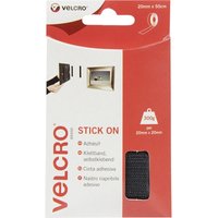 Velcro - VEL-EC60225 Klettband zum Aufkleben Haft- und Flauschteil (l x b) 500 mm x 20 mm Schwarz 0.5 von Velcro