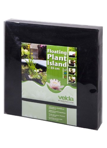 Velda 127579 Driving Planting Island for the Pond, Diameter 35 Cm, Square, Floating Plant Island von velda