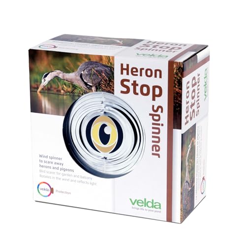 velda Teichschutz Spiegelndes Windspiel gegen Reiher und Tauben, Heron Stop Spinner, Edelstahl von velda