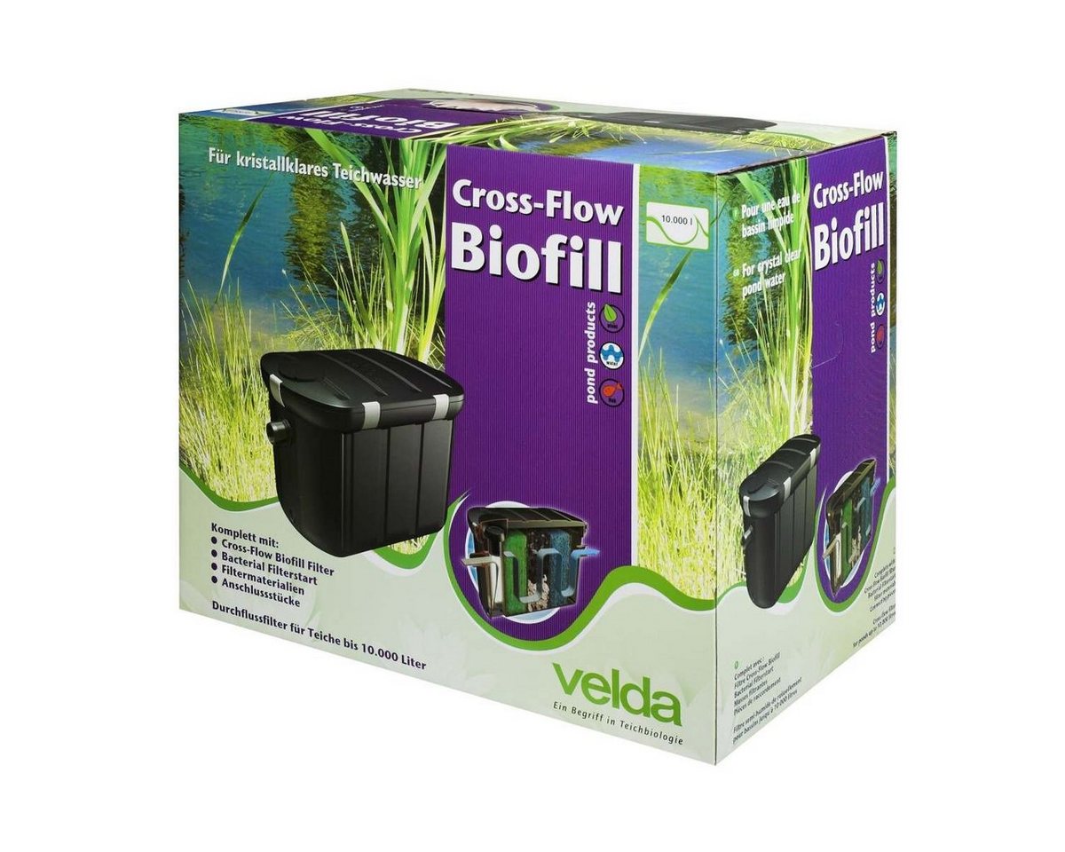 Velda Teichfilter Velda Durchflussfilter Cross-Flow Biofill mit UVC 18 W für 10000 L von Velda