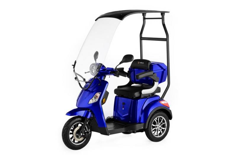 Veleco Elektromobil Draco mit Dach und Lithium Akku - Seniorenmobil - 3-Rad - Fahrbereit, 12,00 km/h, Herausnehmbarer Lithium-Ionen Akku - Dach mit Windschutzscheibe von Veleco
