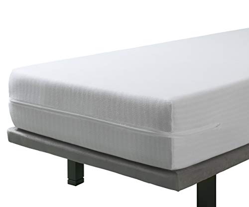 Velfont Matratzenbezug 90x200cm Elastischer Atmungsaktiv Oeko-TEX Zertifiziert mit Reißverschluss von Velfont