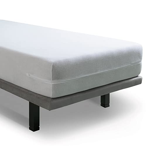 Velfont Matratzenbezug 90x200cm Frottee aus Baumwolle mit Reißverschluss Oeko-TEX Zertifiziert von Velfont