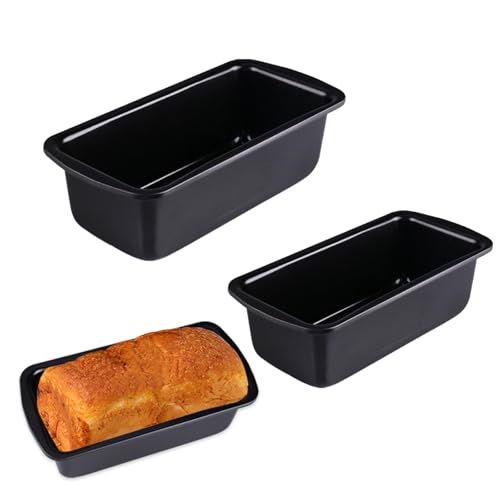 Velicber 2er-Pack Brotbackformen mit Antihaftbeschichtet Kastenbackform Hochwertige Backform Edelstahl Backform Rechteckig Schwarz Brotbackform Klein für Toastbrot Brot Backen Laibe Kuchen Gebäck Velicber 2er-Pack Brotbackformen mit Antihaftbeschichtet Kastenbackform Hochwertige Backform Edelstahl Backform Rechteckig Schwarz Brotbackform Klein für Toastbrot Brot Backen Laibe Kuchen Gebäck von Velicber