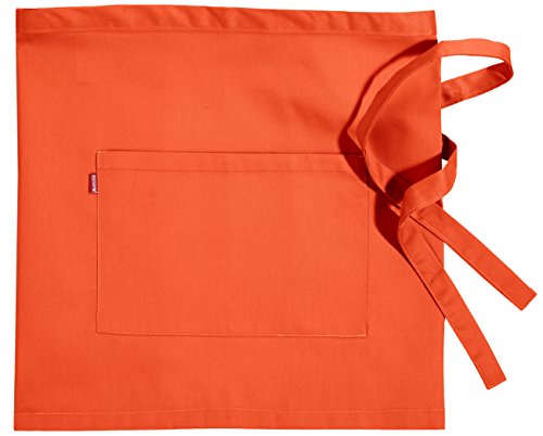 Velilla 404201 kurze Schürze mit Tasche, neonorange, Einheitsgröße von VELILLA