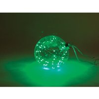 Glasslight led - Transparente Glaskugel - 12 cm - 40 grüne LEDs - Batterien nicht enthalten - Splendeo von SPLENDEO