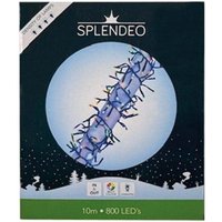 Splendeo - Extreme density lightchain - 800 LEDs - mehrfarbig - schwarzes Kabel - 10 m - Zuleitung: 3 m - Modulator - Transformator von SPLENDEO