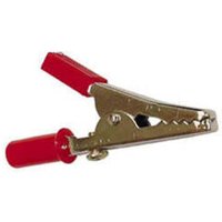 Velleman - unisolierte abgreifklemme mit schraubanschluss 55 mm - rot von Velleman