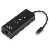 Velleman - act usb-c 3.2 Gen1 Hub mit 3 Anschlüssen und Gigabit-Netzwerkanschluss. von Velleman