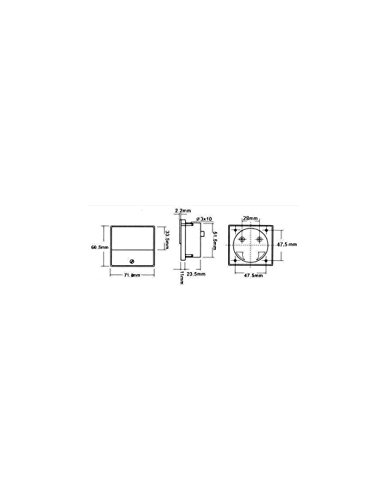 VELLEMAN - AVM7030 Einbaumessmodul analog Spannung DC 30 V / 70 x 60 mm 140227 von VELLEMAN