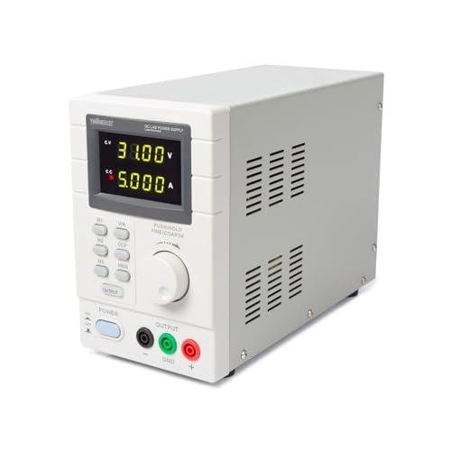 Velleman Labornetzgerät, Labornetzteil, Labor Stromversorgung, programmierbar über PC, einstellbar, 0-30 VDC/5 A, Strombegrenzung, kurzschlussfest, zwei 4-stellige LED-Anzeigen, USB-Anschluss Velleman Labornetzgerät, Labornetzteil, Labor Stromversorgung, programmierbar über PC, einstellbar, 0-30 VDC/5 A, Strombegrenzung, kurzschlussfest, zwei 4-stellige LED-Anzeigen, USB-Anschluss von Velleman
